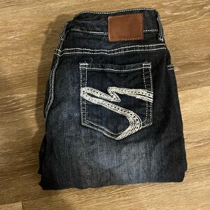 Maurices Deep Blue Straight Leg Jeans